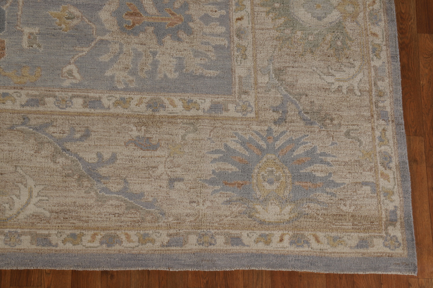 Vegetable Dye Wool Oushak Turkish Area Rug 9x12
