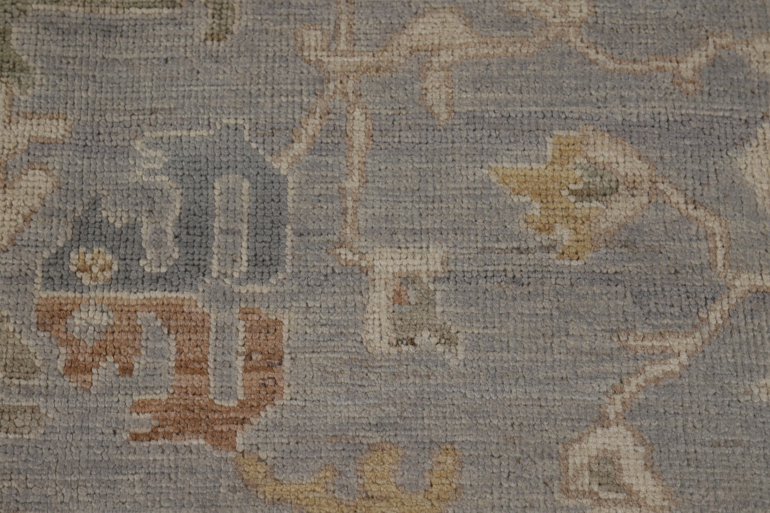 Vegetable Dye Wool Oushak Turkish Area Rug 9x12