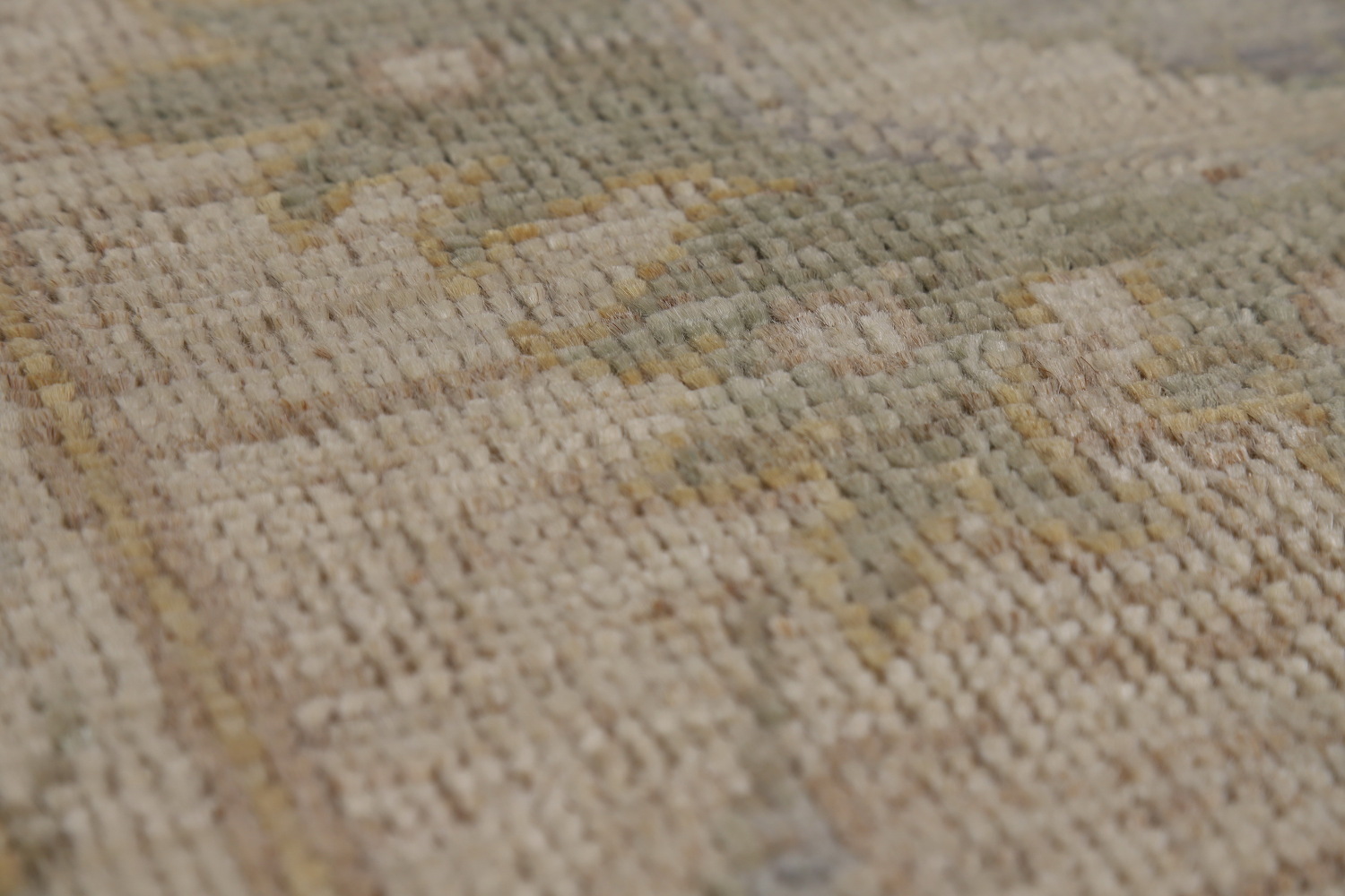 Vegetable Dye Wool Oushak Turkish Area Rug 9x12