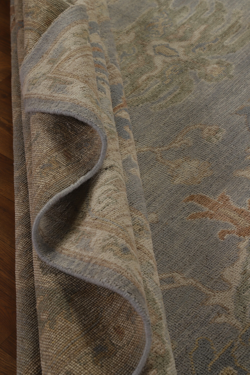 Vegetable Dye Wool Oushak Turkish Area Rug 9x12