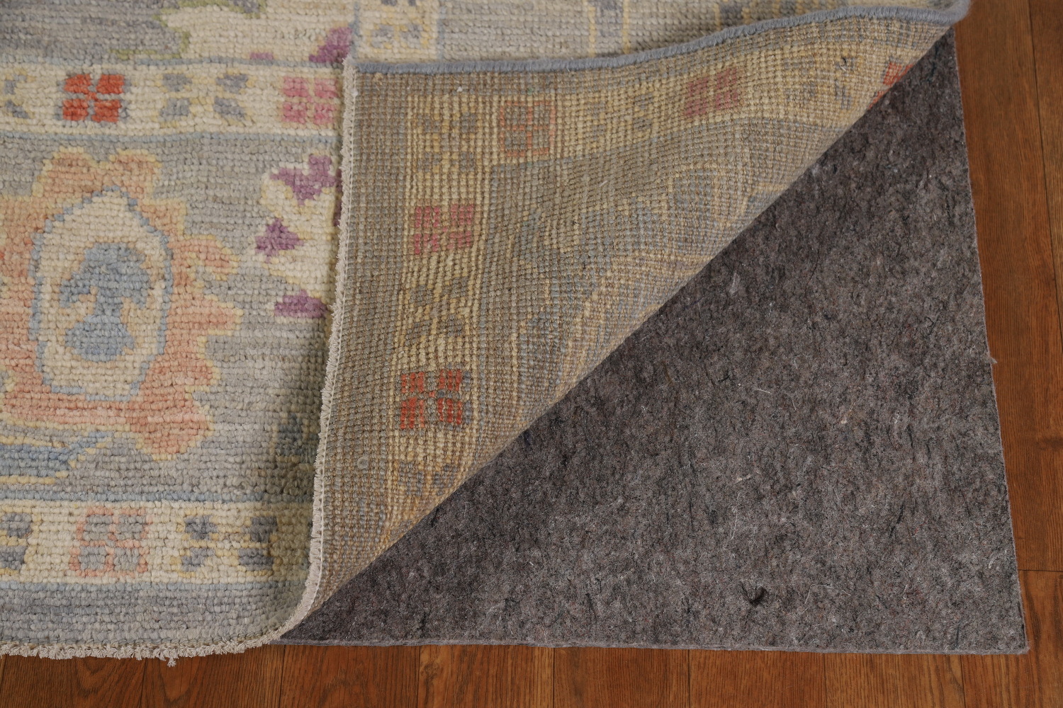 Vegetable Dye Gray Oushak Turkish Area Rug 8x10