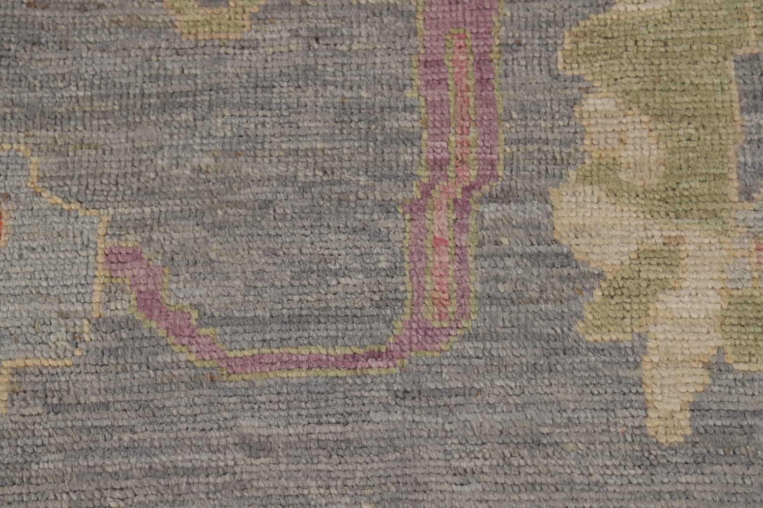 Vegetable Dye Gray Oushak Turkish Area Rug 8x10