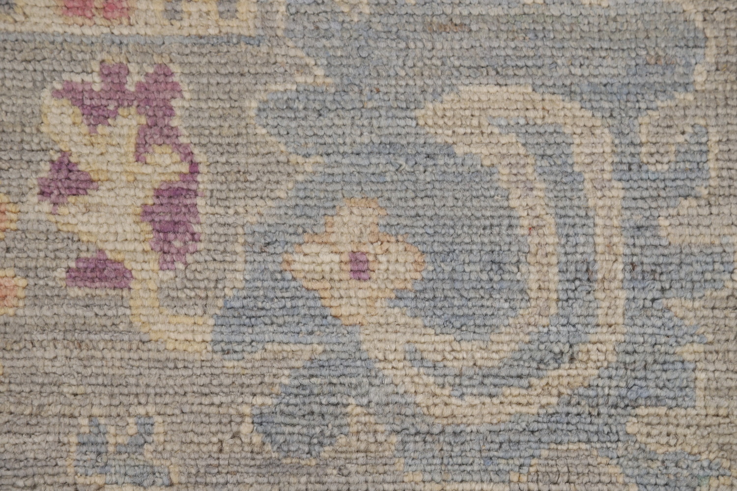 Vegetable Dye Gray Oushak Turkish Area Rug 8x10