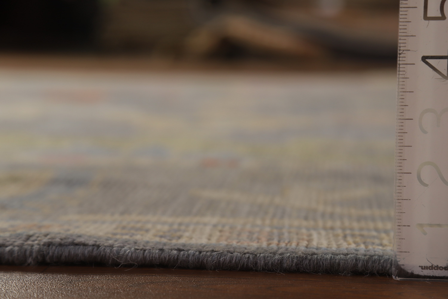 Vegetable Dye Gray Oushak Turkish Area Rug 8x10