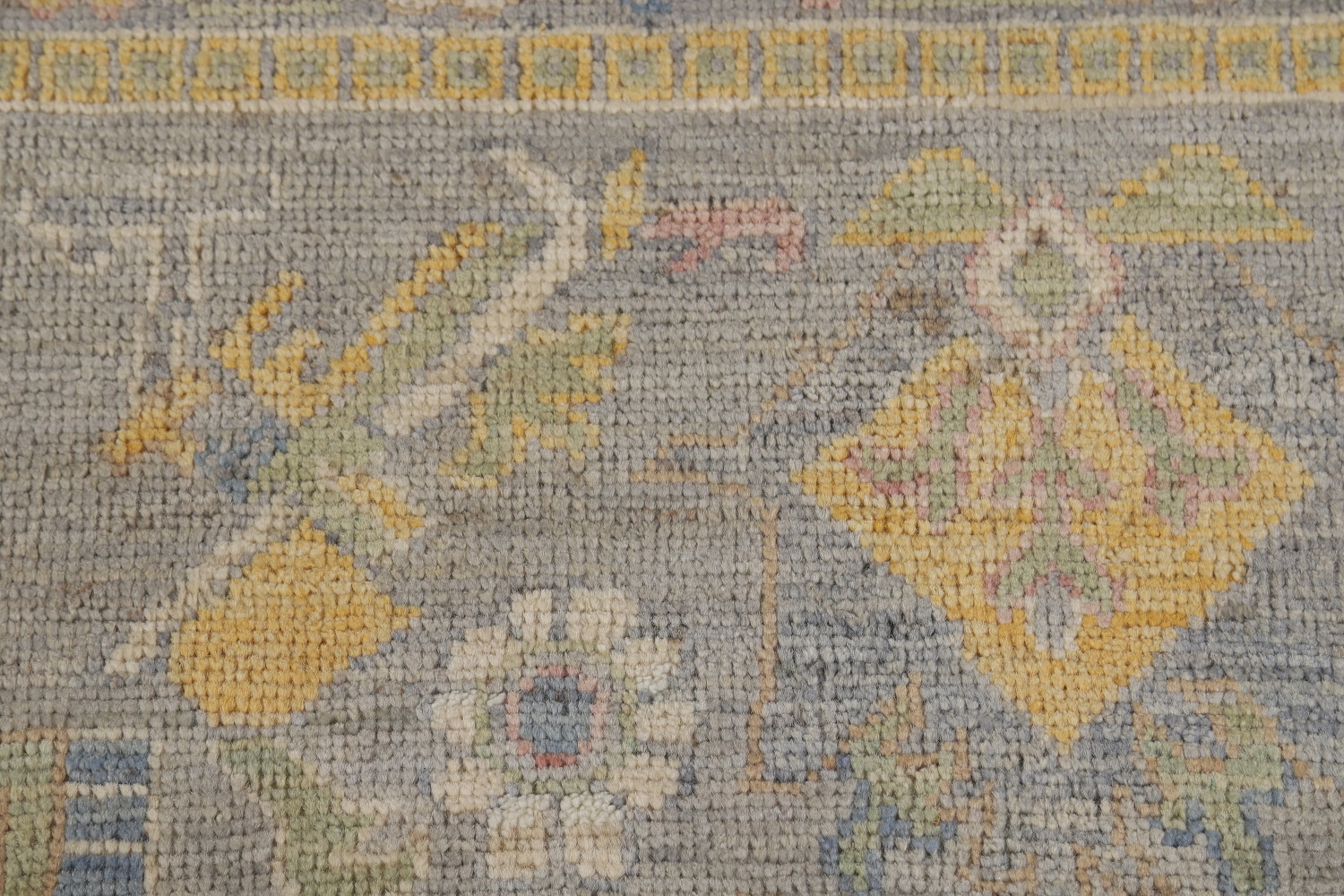 Vegetable Dye Blue Oushak Turkish Area Rug 8x10