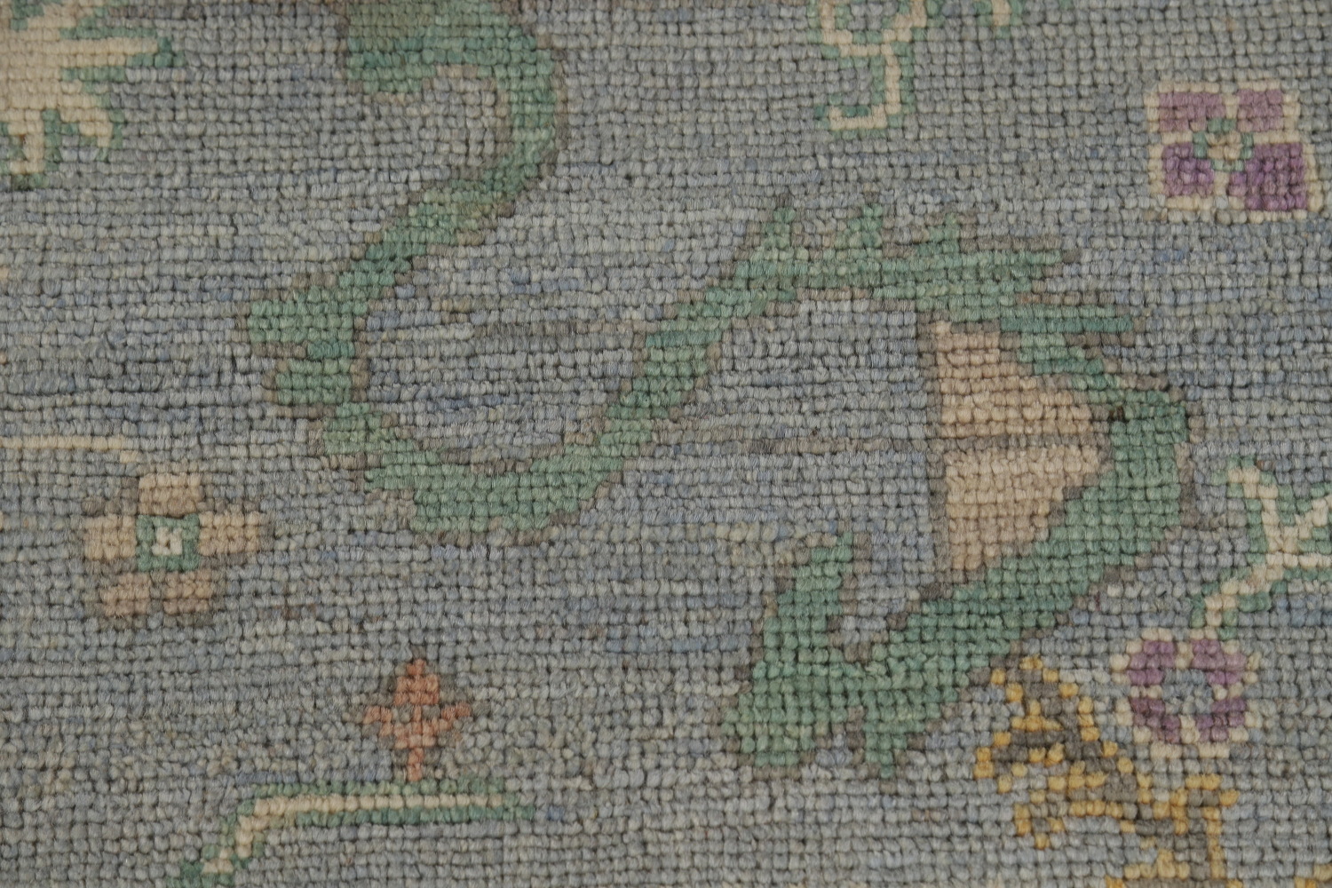 Blue & Green Handmade Oushak Vegetable Dye Area Rug 8x10