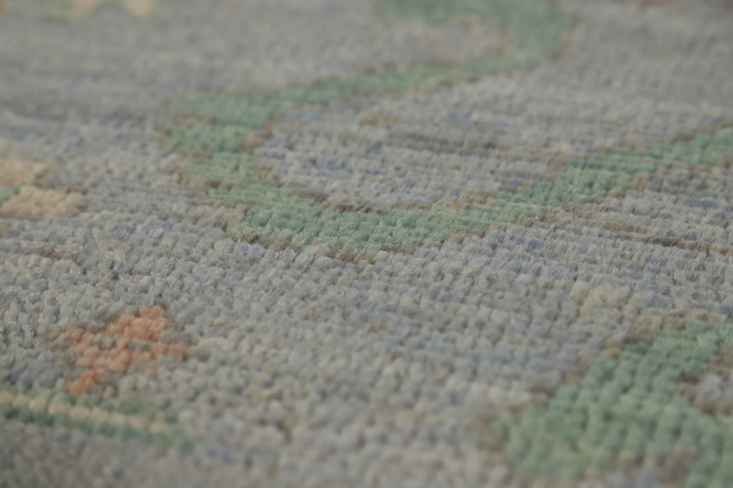 Blue & Green Handmade Oushak Vegetable Dye Area Rug 8x10