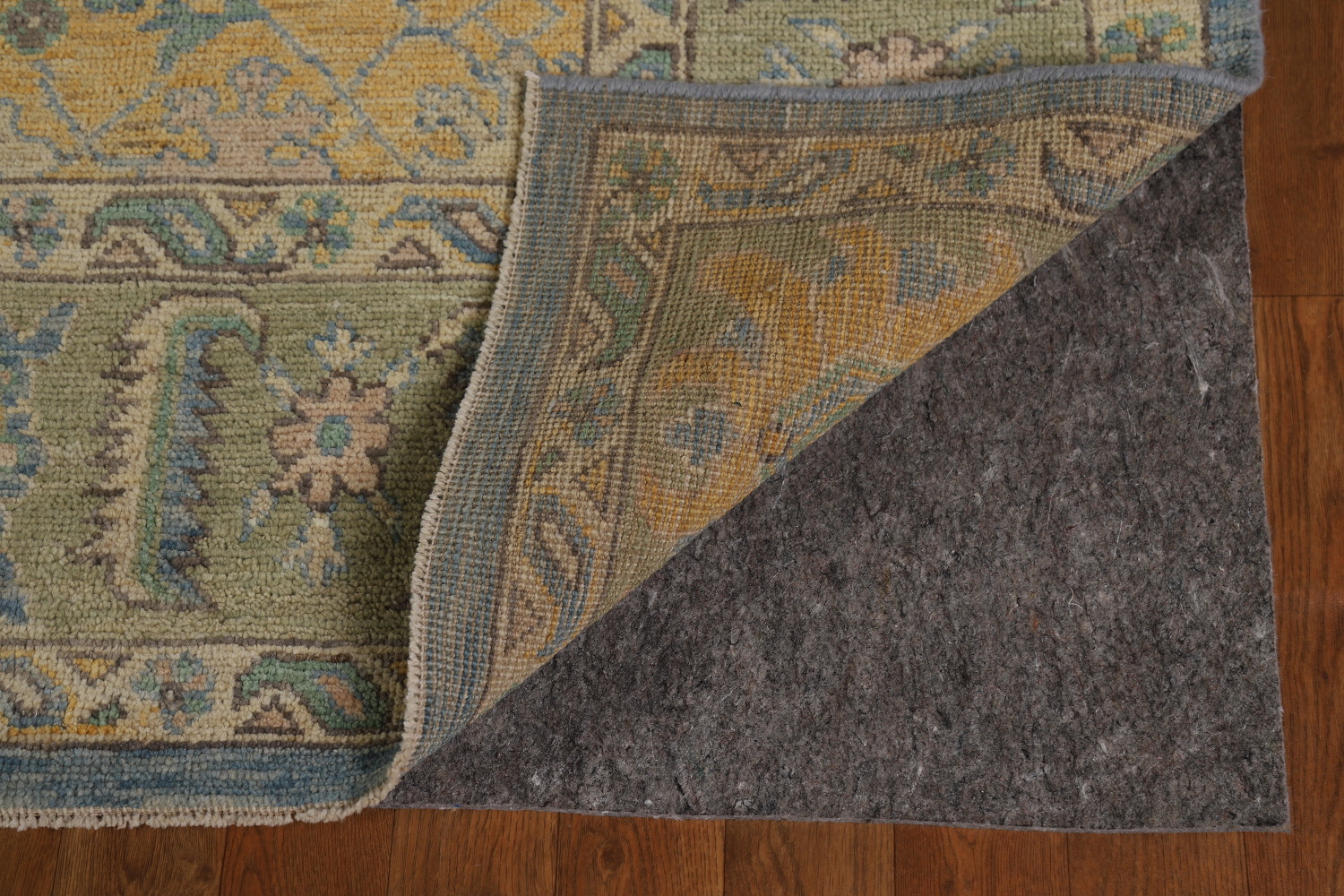 Vegetable Dye Blue Oushak Oriental Area Rug 8x10
