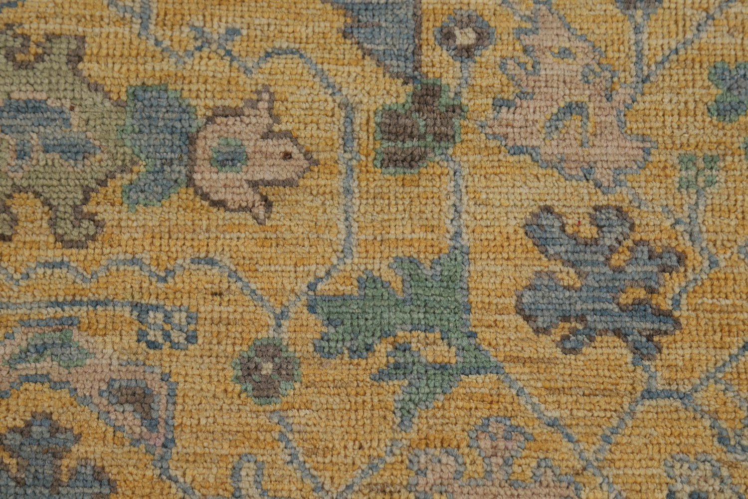 Vegetable Dye Blue Oushak Oriental Area Rug 8x10