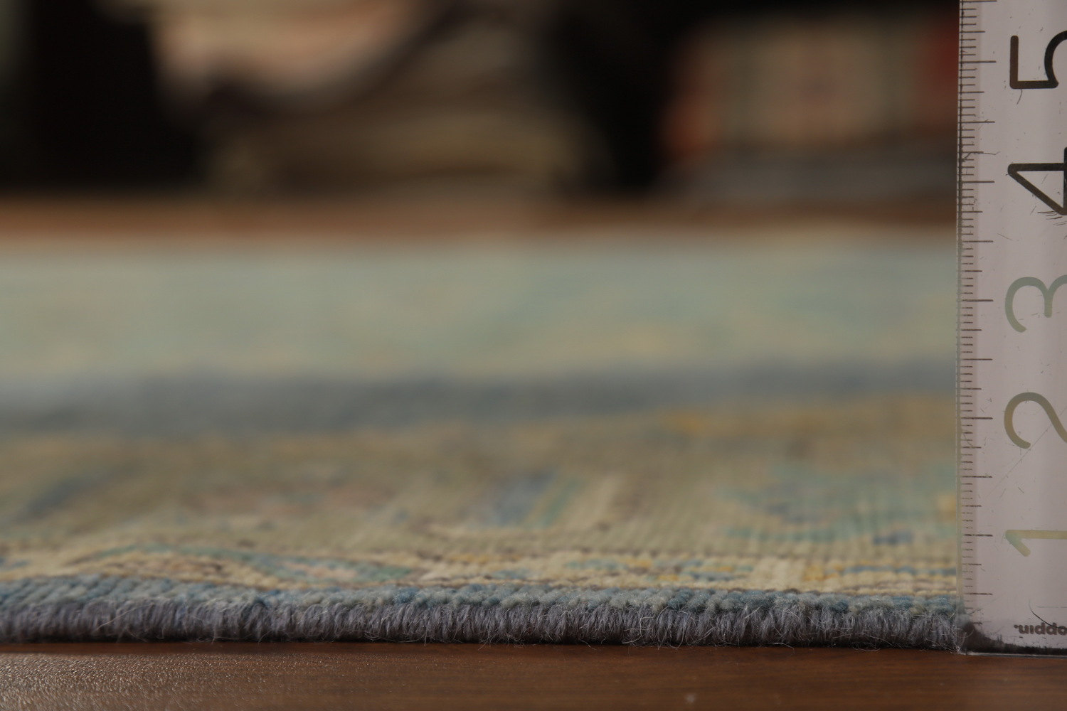 Vegetable Dye Blue Oushak Oriental Area Rug 8x10