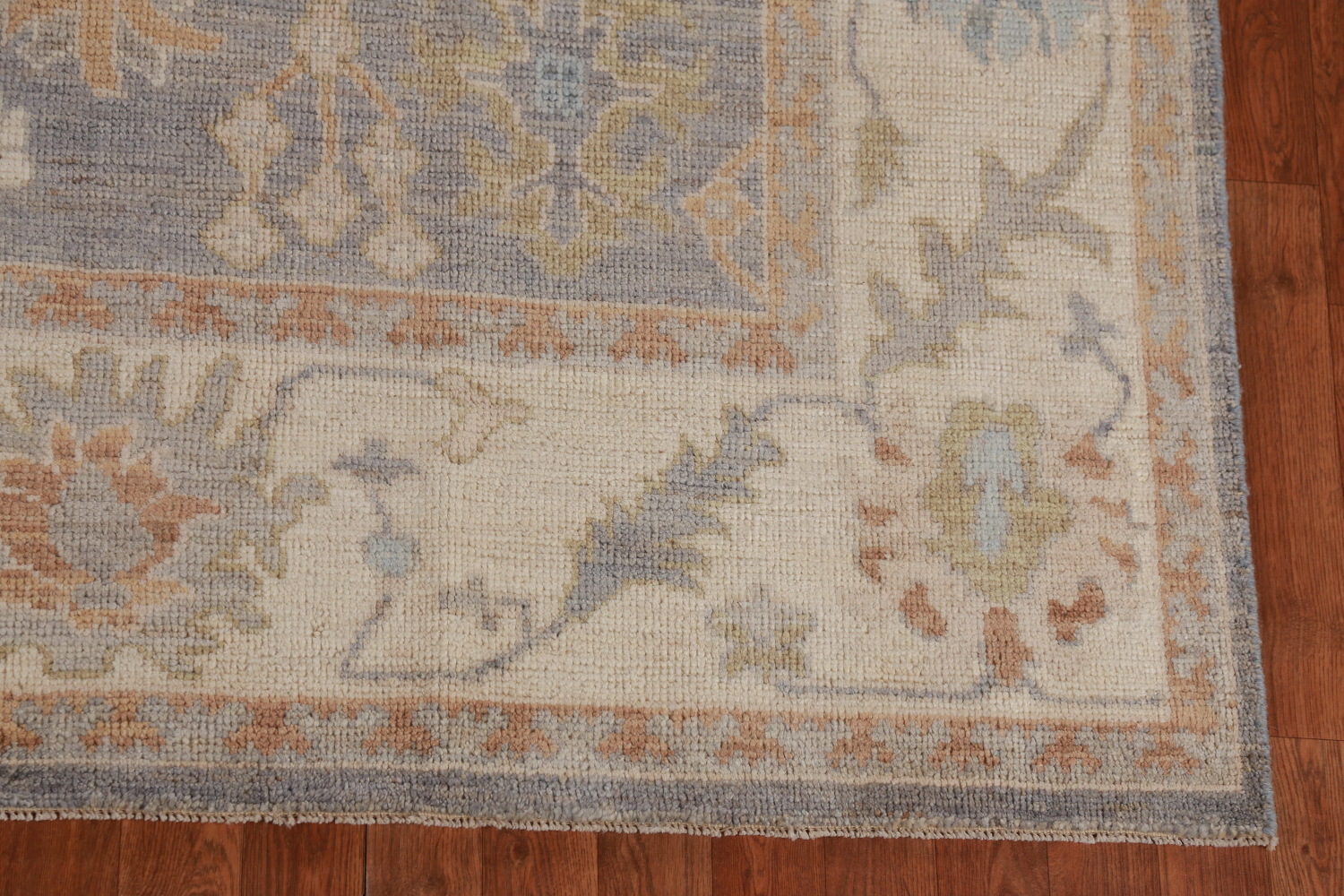 Vegetable Dye Gray Oushak Oriental Area Rug 8x10