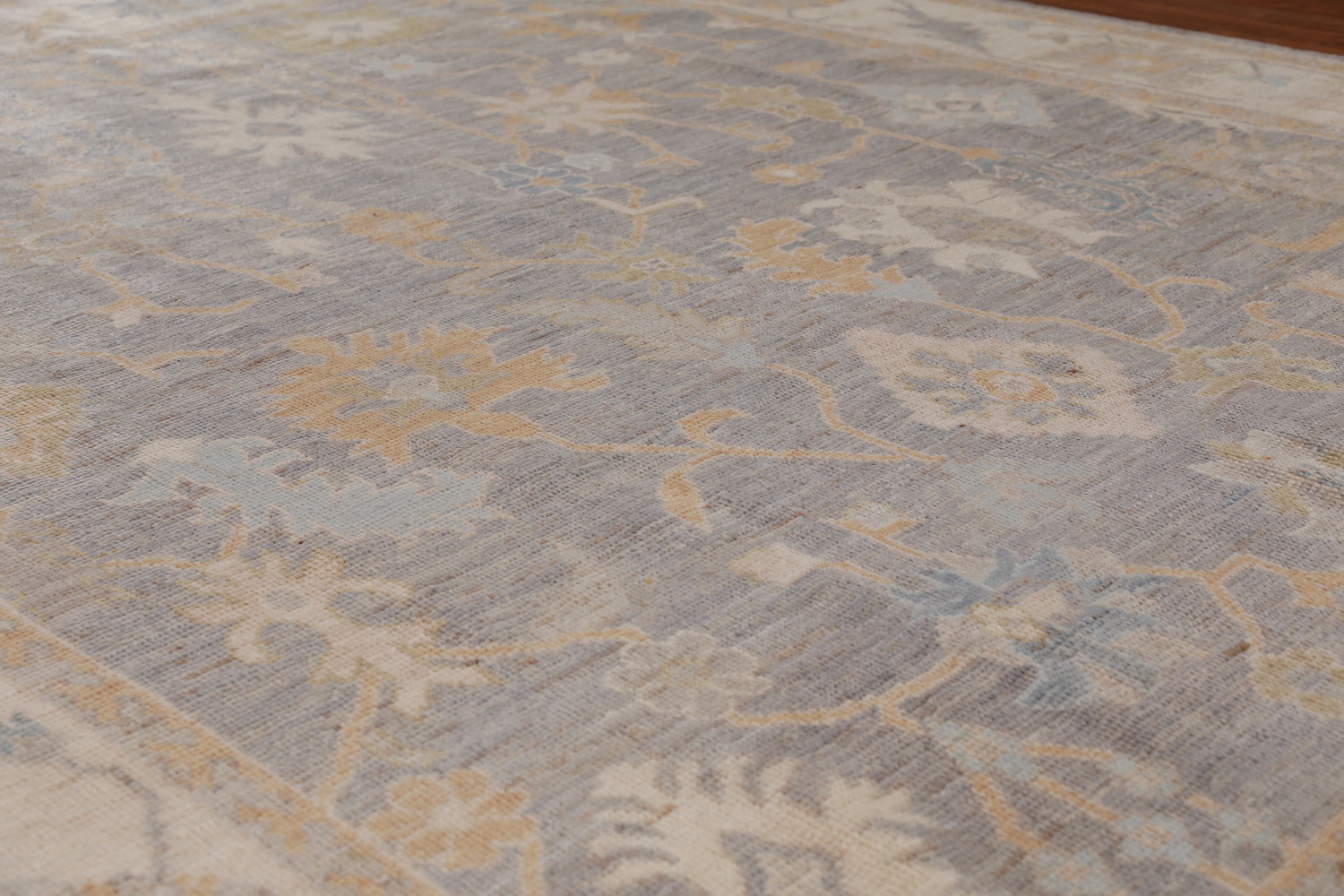 Vegetable Dye Gray Oushak Oriental Area Rug 8x10
