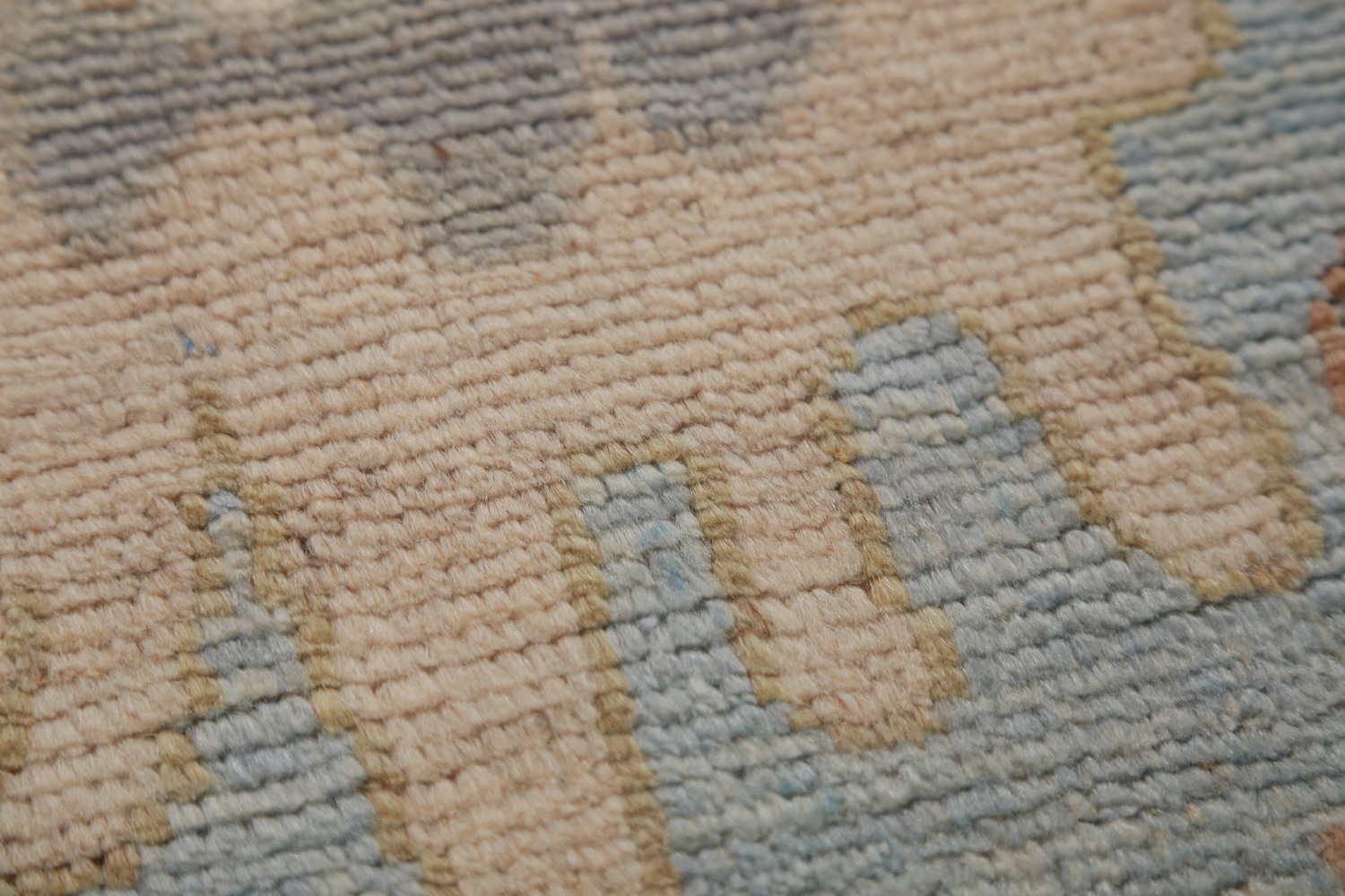 Vegetable Dye Gray Oushak Oriental Area Rug 9x12