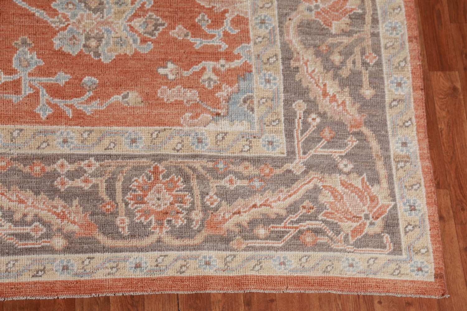 Vegetable Dye Wool Oushak Turkish Area Rug 9x12