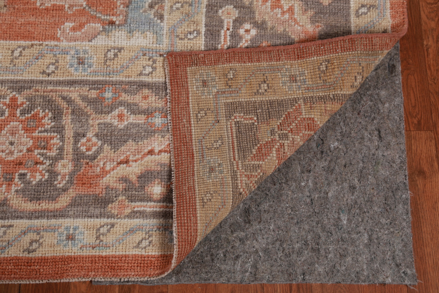 Vegetable Dye Wool Oushak Turkish Area Rug 9x12
