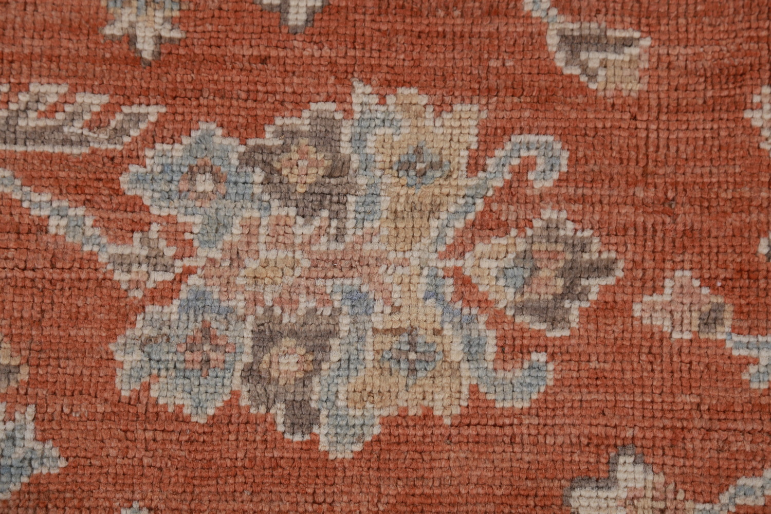 Vegetable Dye Wool Oushak Turkish Area Rug 9x12