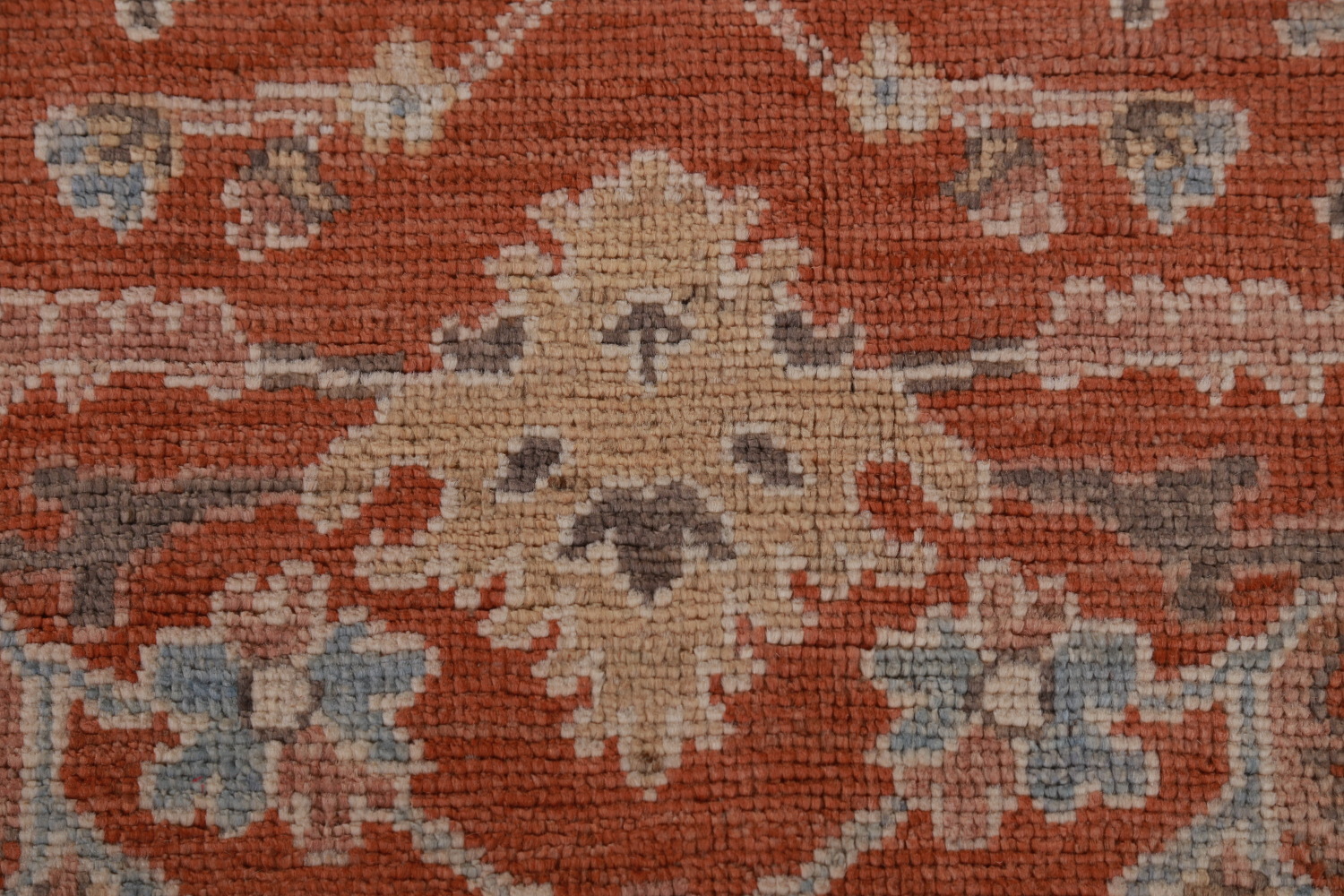Vegetable Dye Wool Oushak Turkish Area Rug 9x12