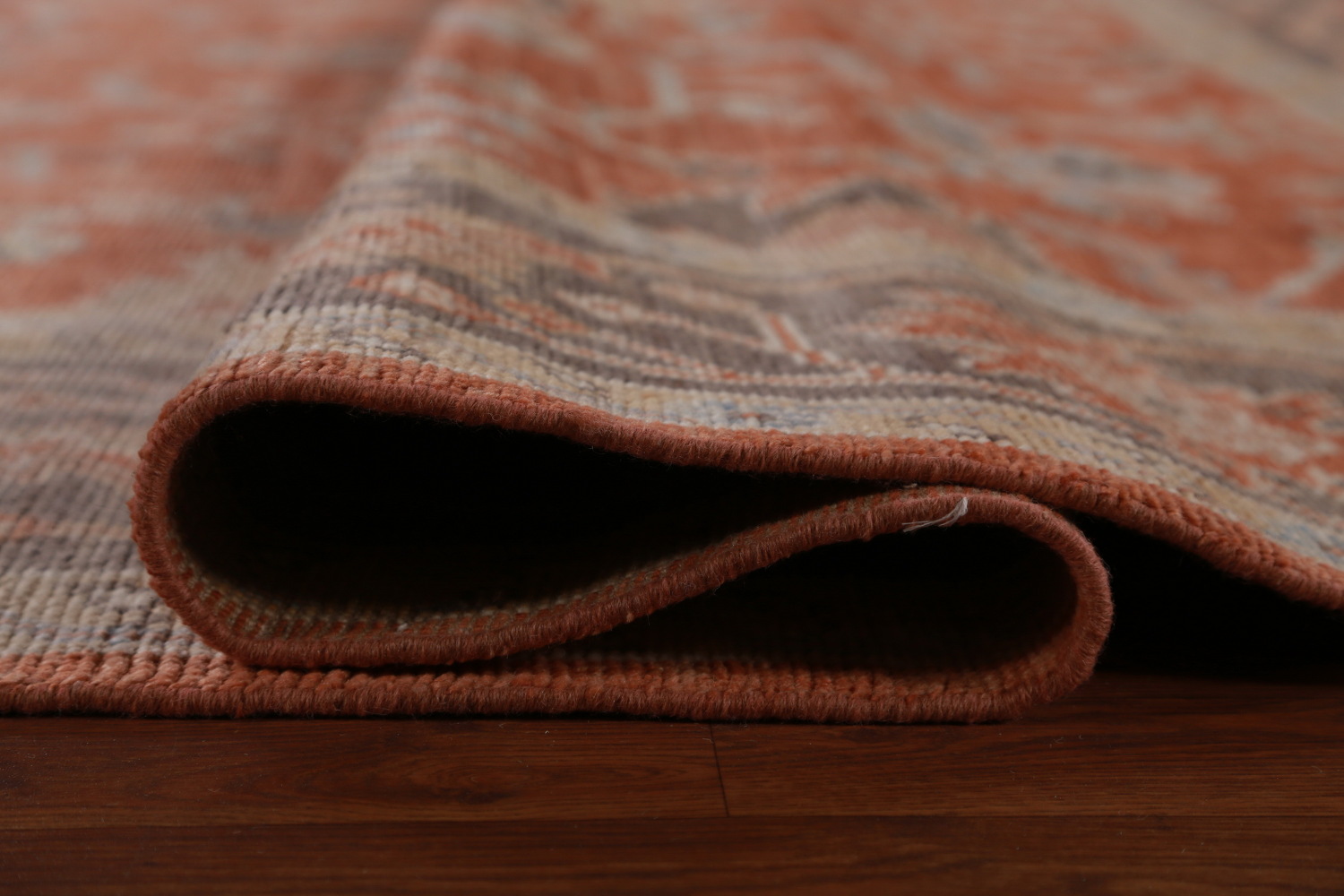 Vegetable Dye Wool Oushak Turkish Area Rug 9x12