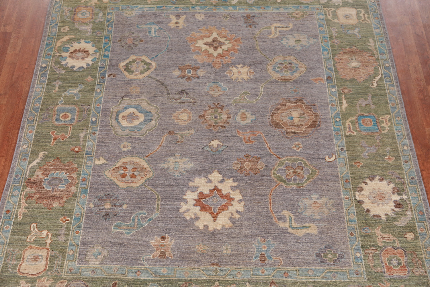 Pastel Lilac Oushak Turkish Area Rug 8x10