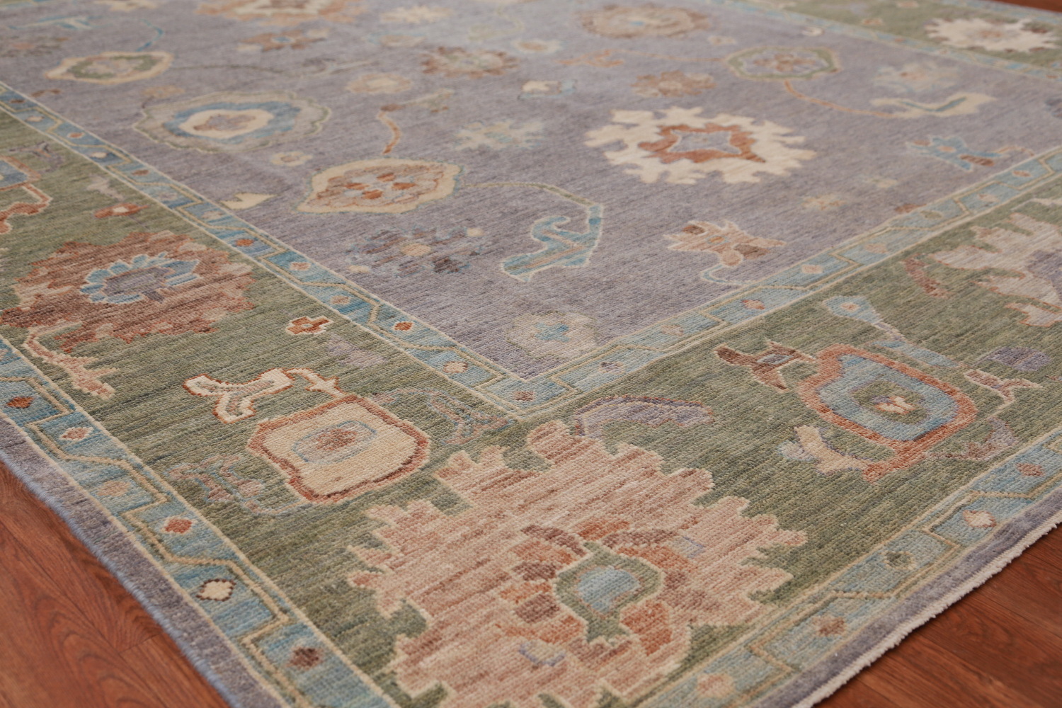 Pastel Lilac Oushak Turkish Area Rug 8x10