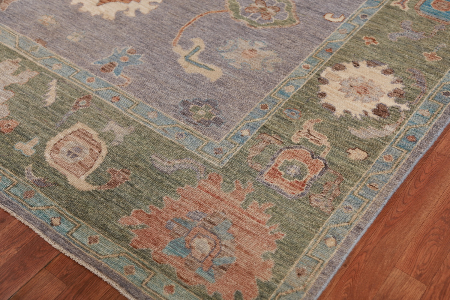 Pastel Lilac Oushak Turkish Area Rug 8x10
