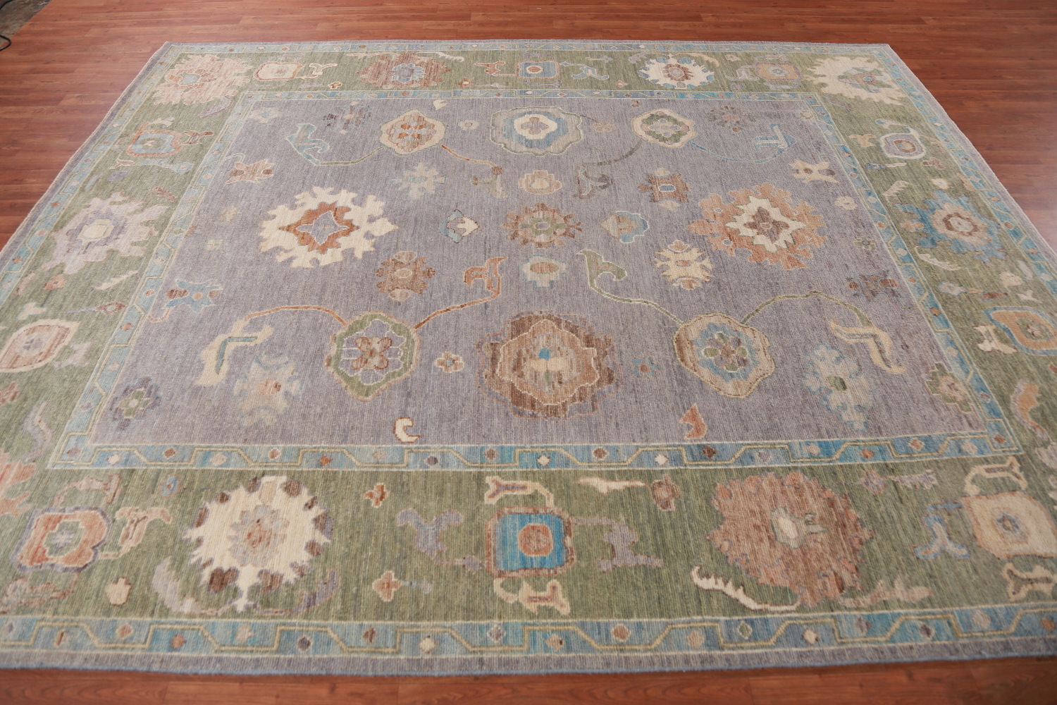 Pastel Lilac Oushak Turkish Area Rug 8x10
