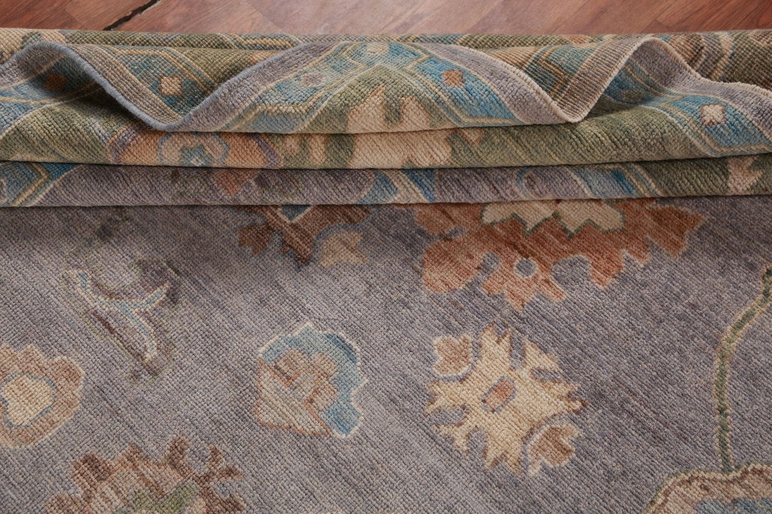 Pastel Lilac Oushak Turkish Area Rug 8x10