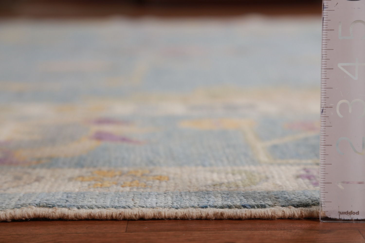 Vegetable Dye Blue Oushak Turkish Area Rug 9x13