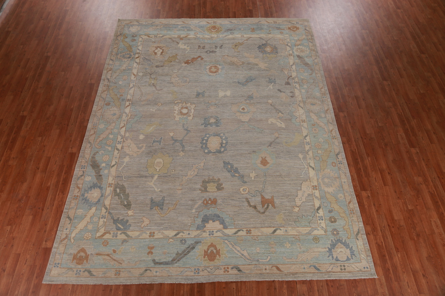 Vegetable Dye Oushak Turkish Area Rug 9x12