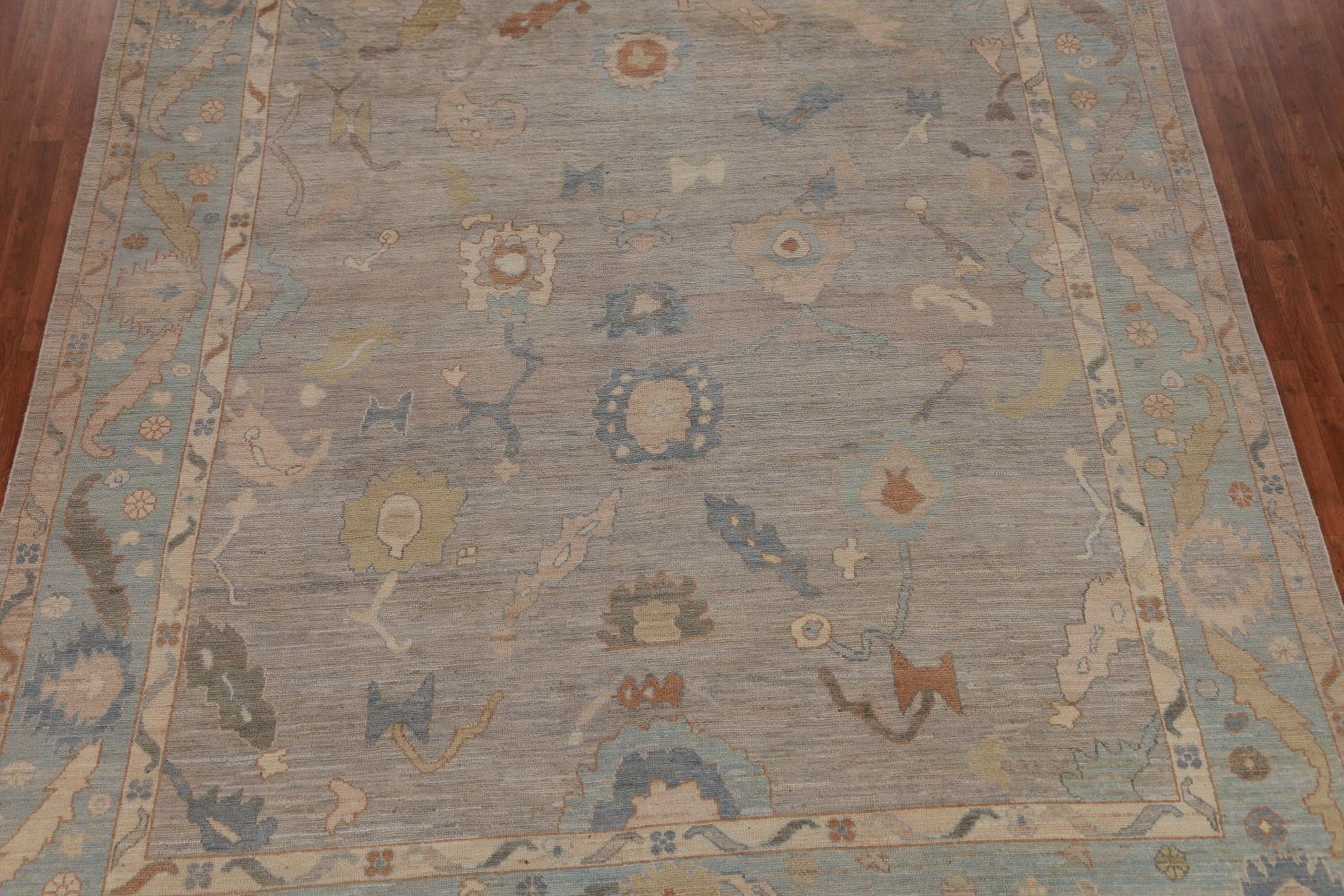 Vegetable Dye Oushak Turkish Area Rug 9x12