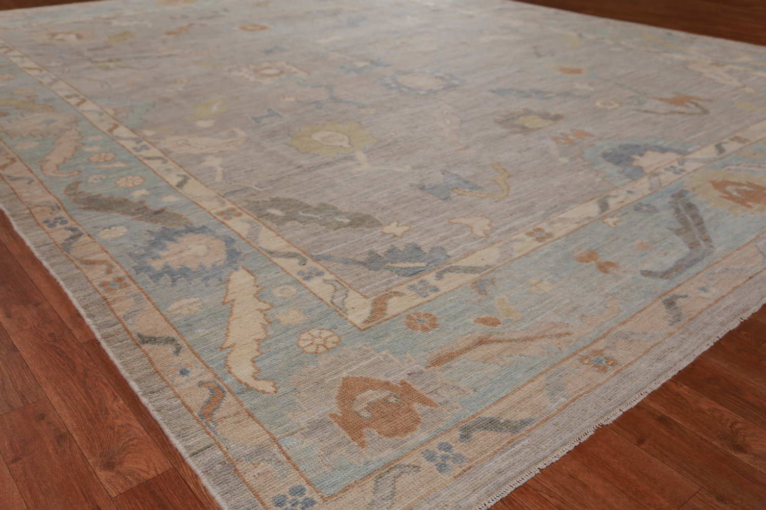 Vegetable Dye Oushak Turkish Area Rug 9x12