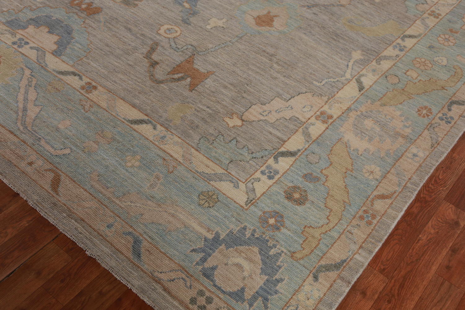 Vegetable Dye Oushak Turkish Area Rug 9x12