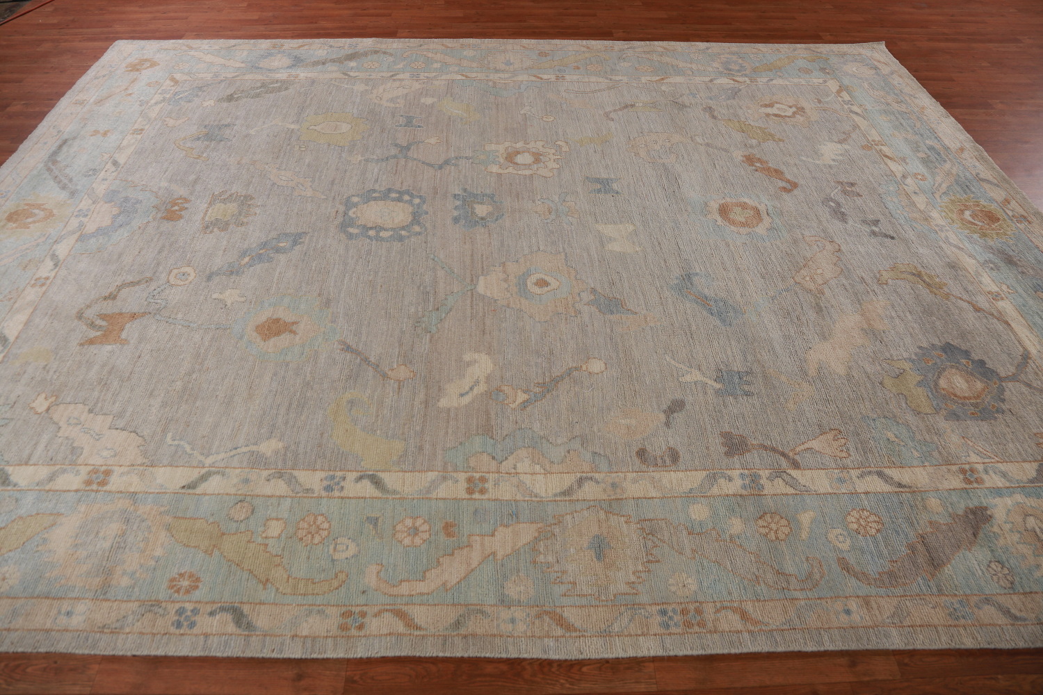 Vegetable Dye Oushak Turkish Area Rug 9x12