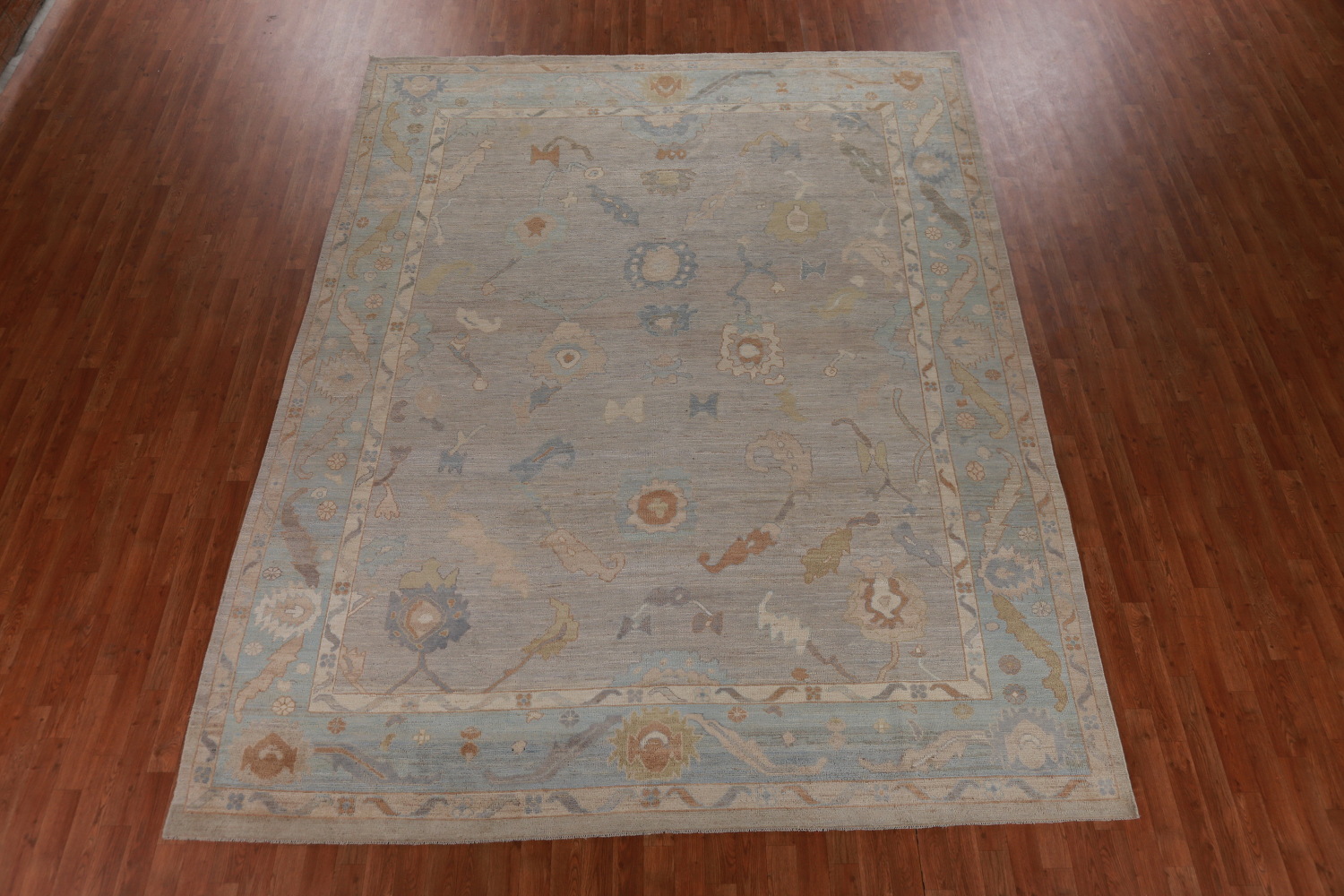 Vegetable Dye Oushak Turkish Area Rug 9x12