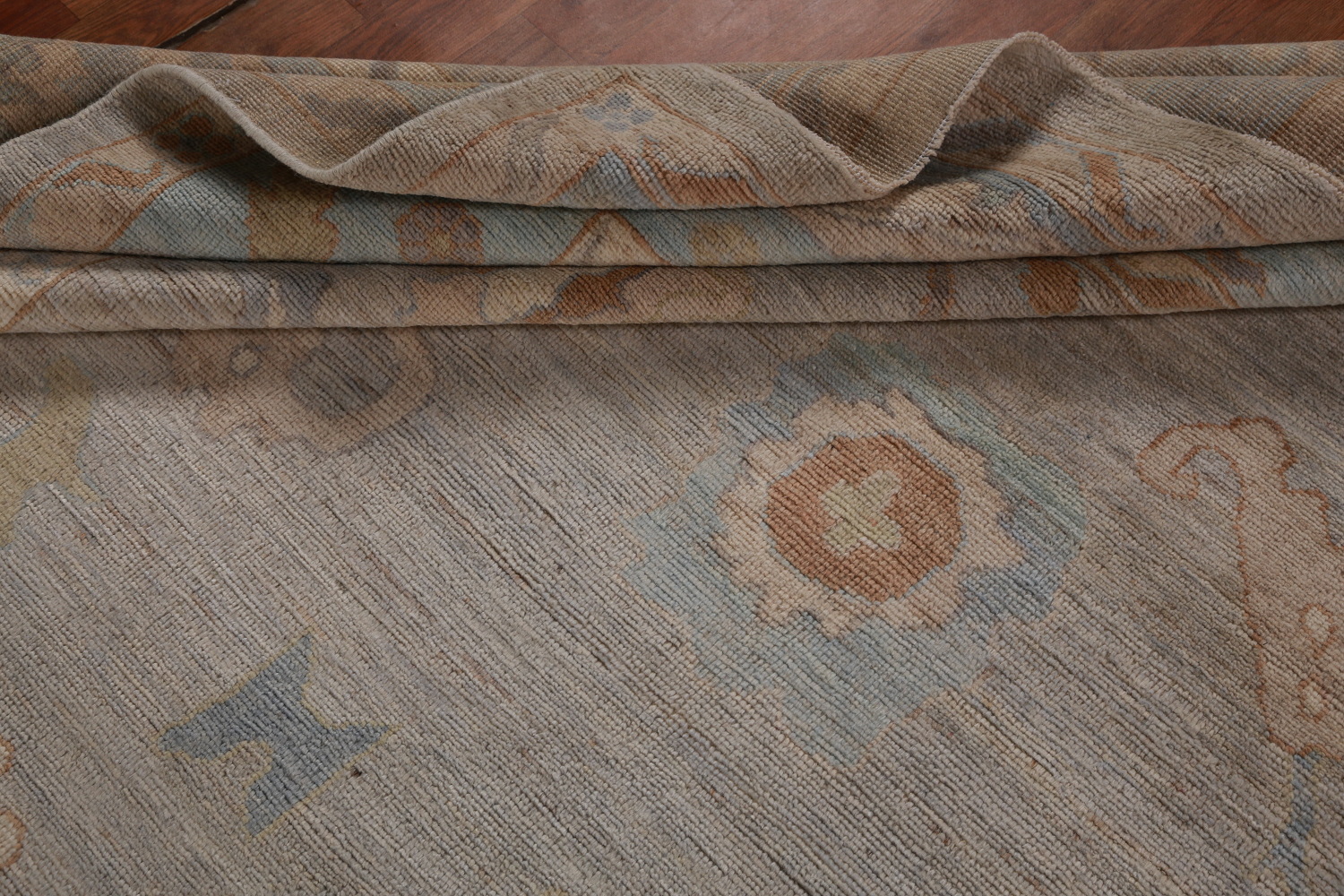 Vegetable Dye Oushak Turkish Area Rug 9x12