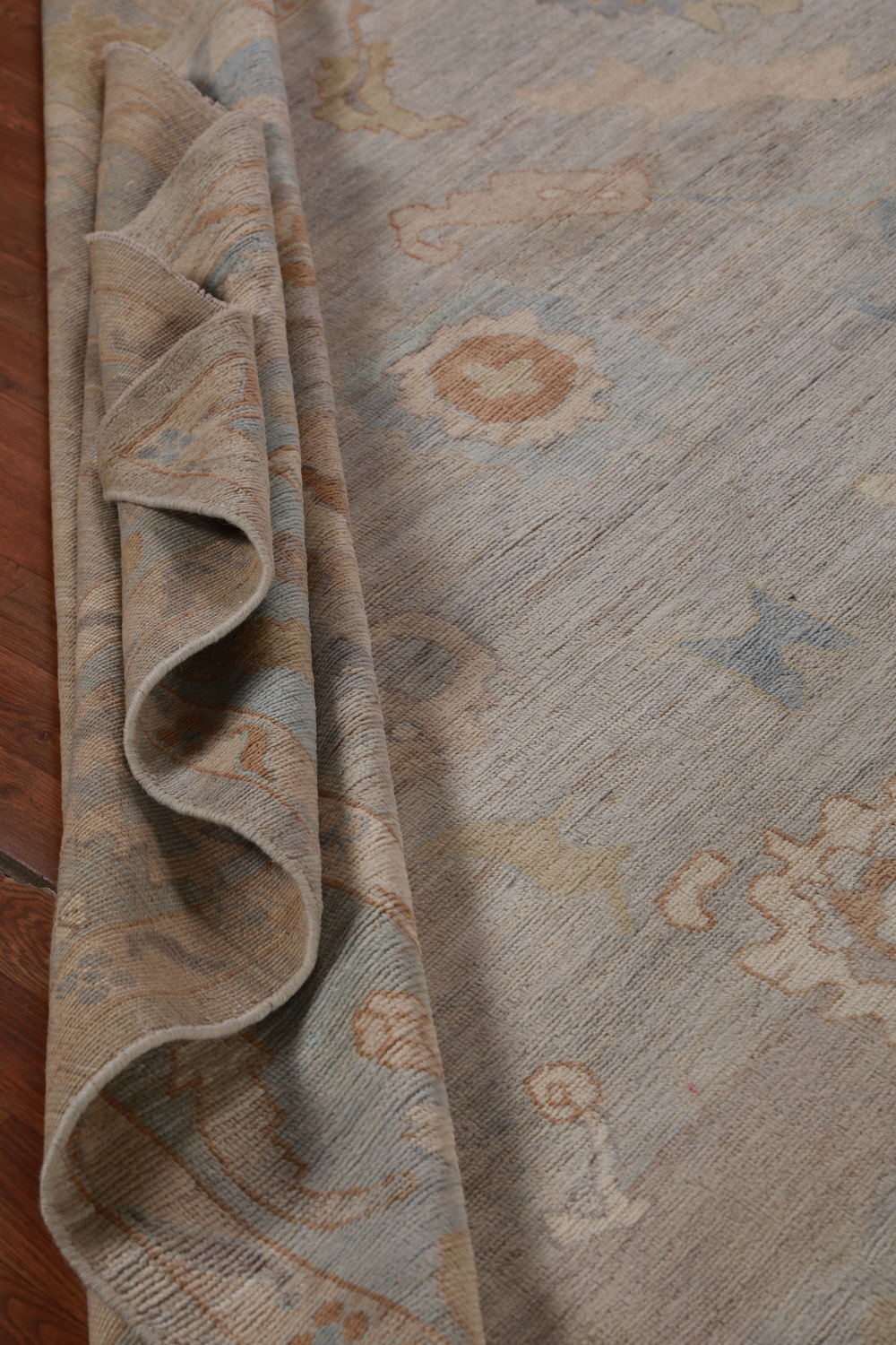 Vegetable Dye Oushak Turkish Area Rug 9x12