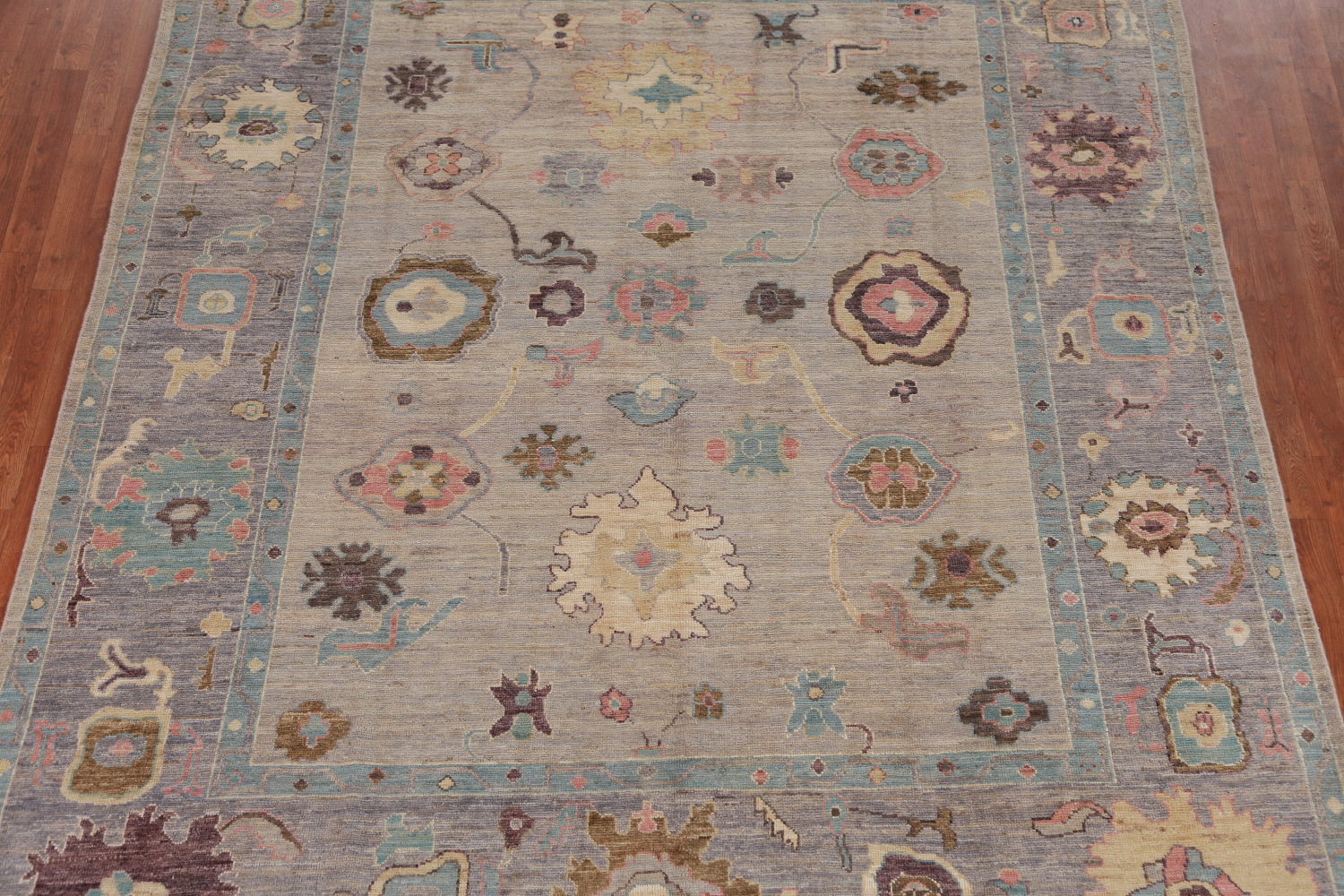 Vegetable Dye Floral Oushak Oriental Area Rug 8x10