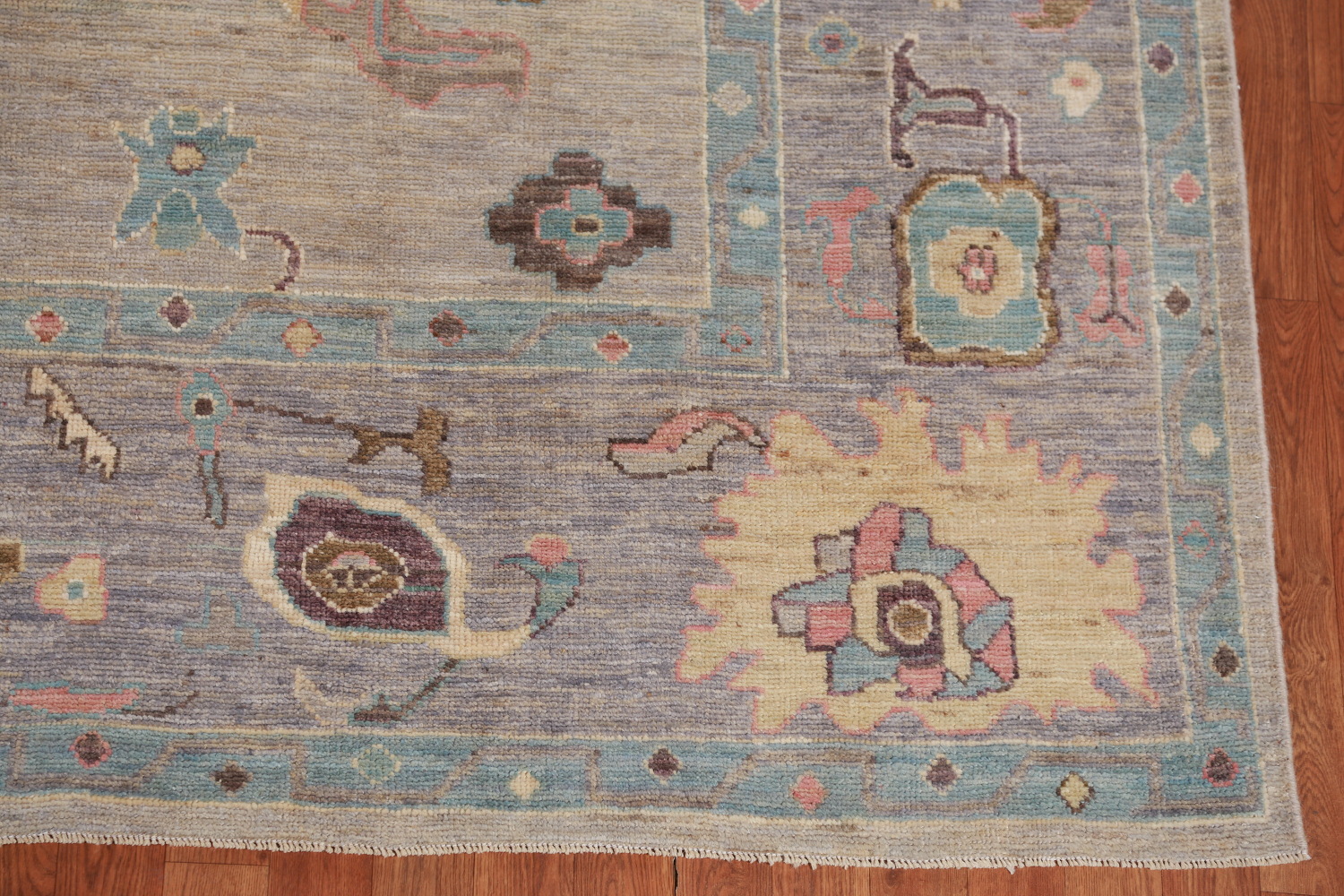 Vegetable Dye Floral Oushak Oriental Area Rug 8x10