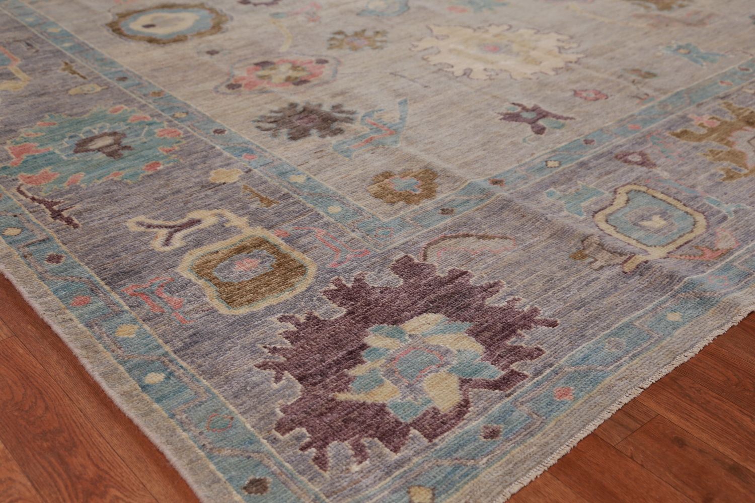 Vegetable Dye Floral Oushak Oriental Area Rug 8x10