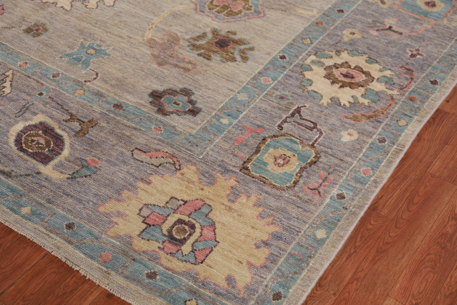 Vegetable Dye Floral Oushak Oriental Area Rug 8x10