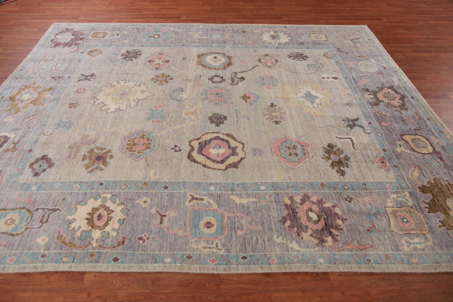 Vegetable Dye Floral Oushak Oriental Area Rug 8x10