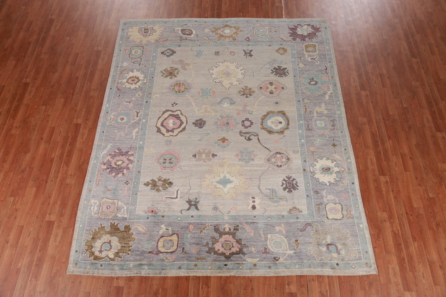 Vegetable Dye Floral Oushak Oriental Area Rug 8x10