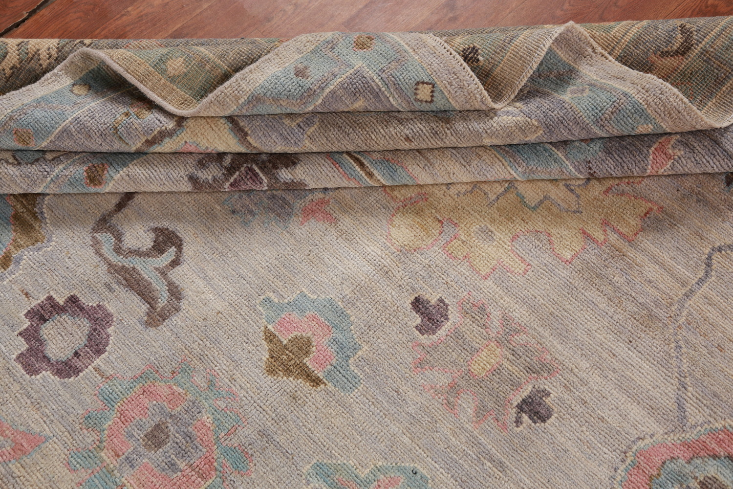 Vegetable Dye Floral Oushak Oriental Area Rug 8x10