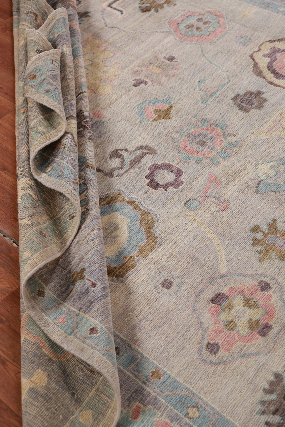 Vegetable Dye Floral Oushak Oriental Area Rug 8x10