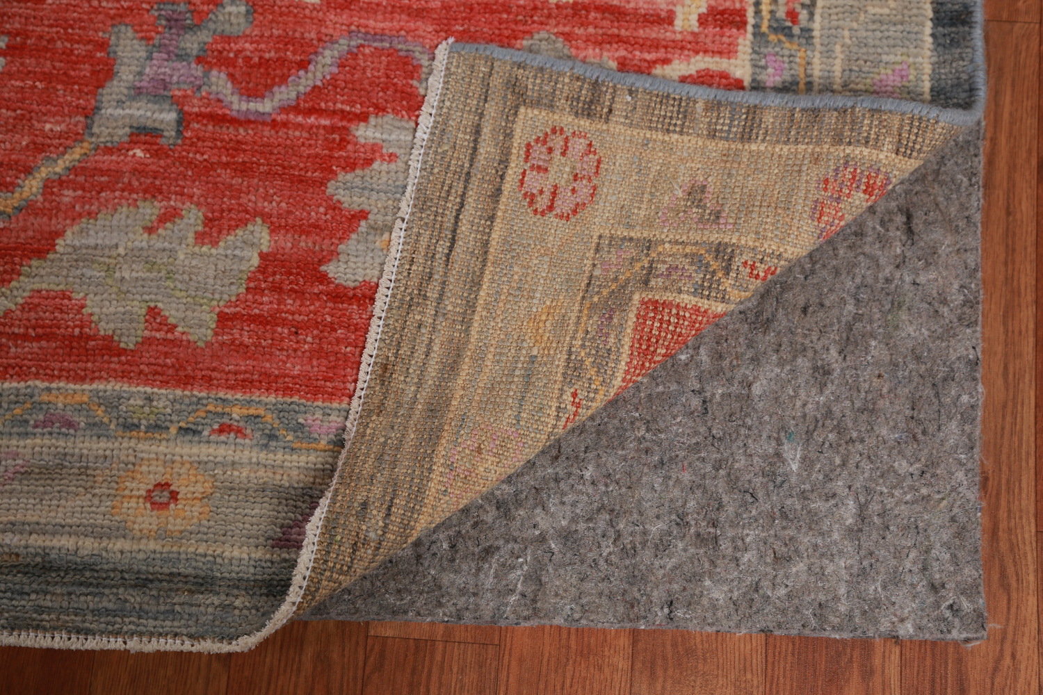 Vegetable Dye Floral Oushak Oriental Large Rug 10x14