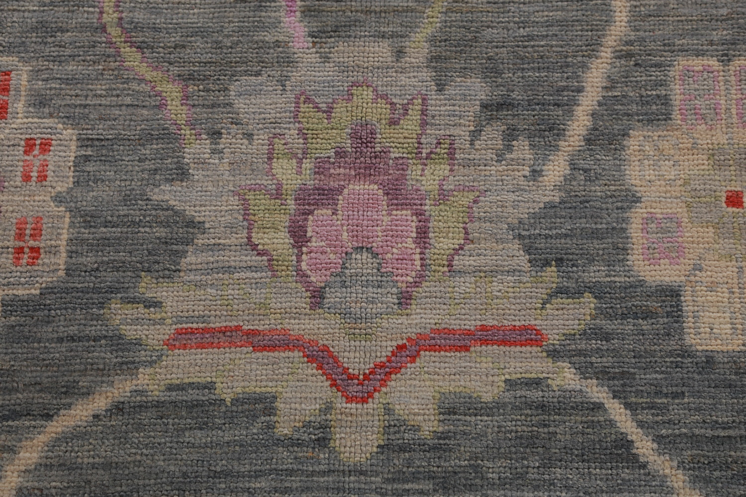 Vegetable Dye Floral Oushak Oriental Large Rug 10x14