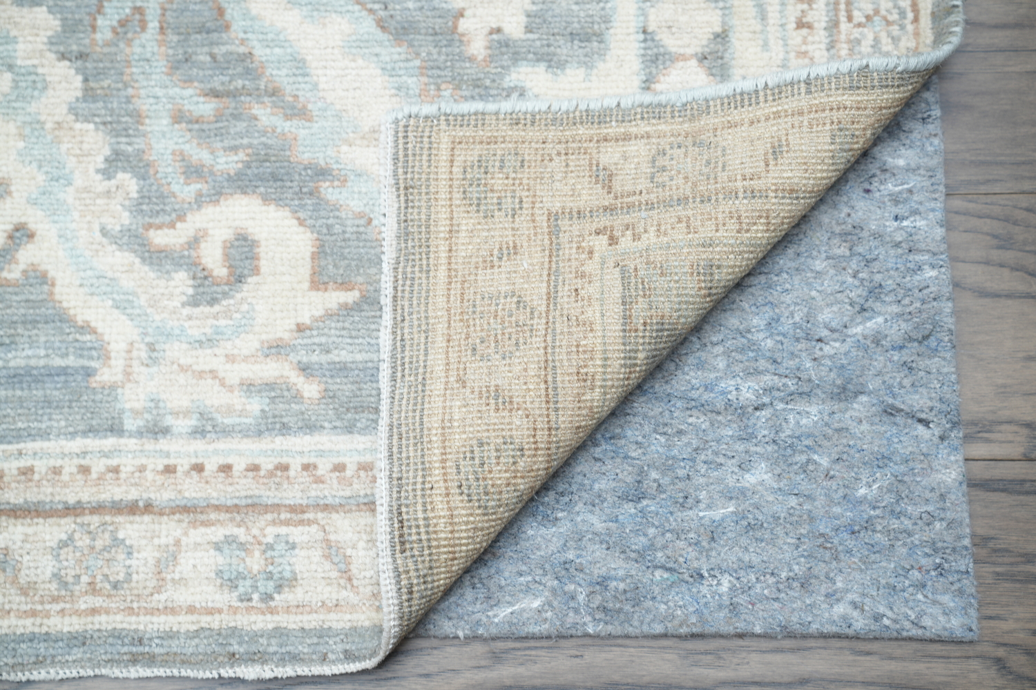 Vegetable Dye Muted Grey Oushak Turkish Area Rug 9x12
