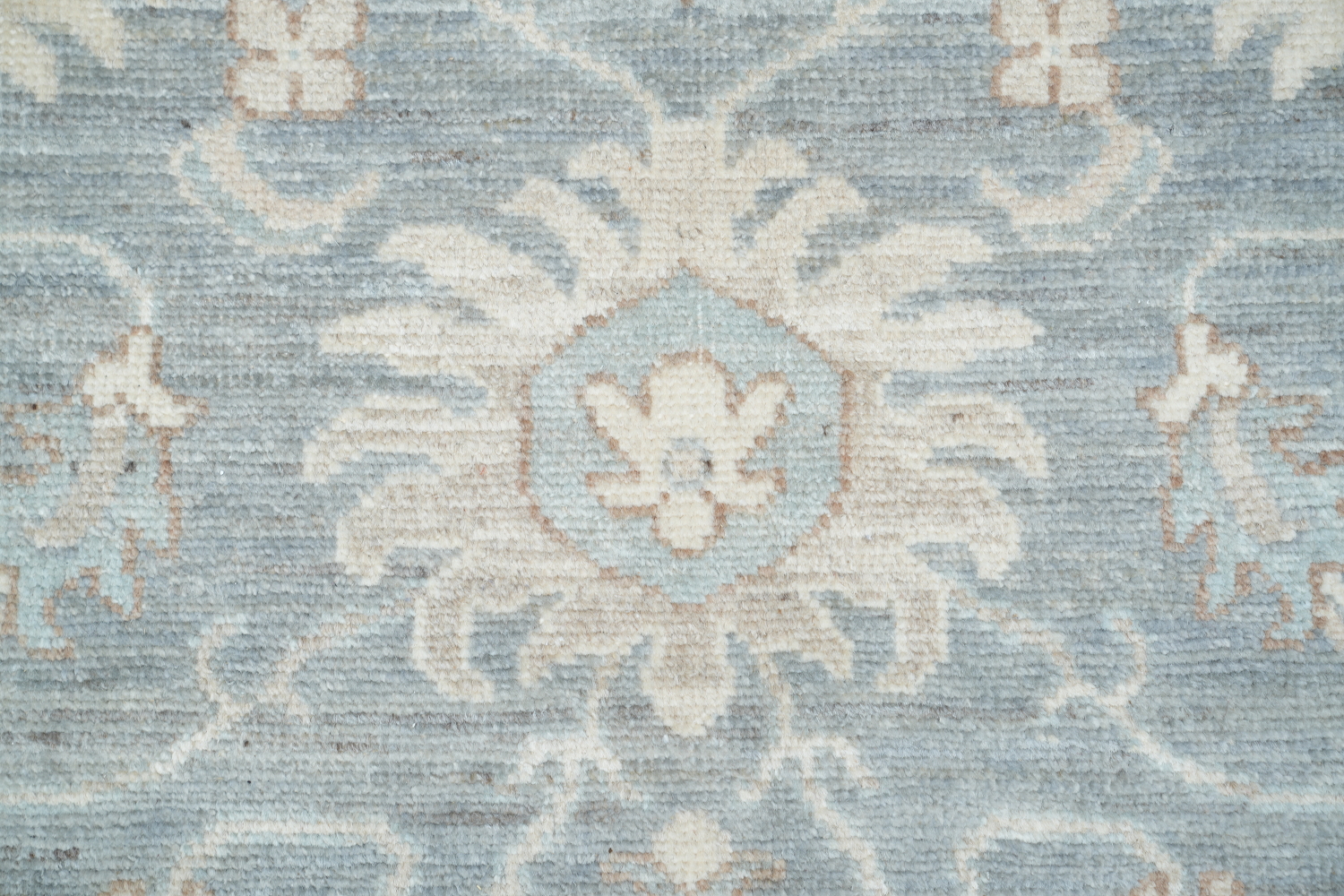 Vegetable Dye Muted Grey Oushak Turkish Area Rug 9x12