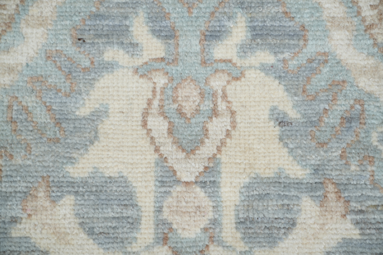 Vegetable Dye Muted Grey Oushak Turkish Area Rug 9x12