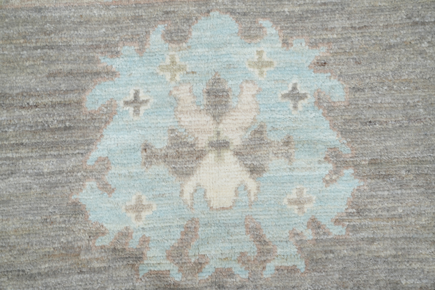 Vegetable Dye Pastel Color Oushak Turkish Area Rug 9x12